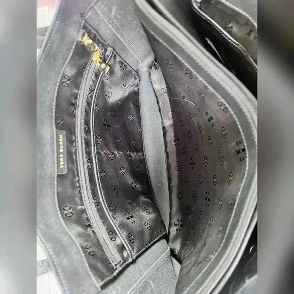 Tory Burch Emerson Black Leather Women's Tote - Picture 3 of 7